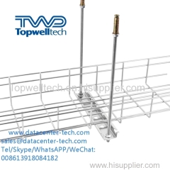 Electro-Zinc Wire Mesh Cable Tray Electro Galvanised Cable Trunking