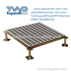 Air Flow Raised Floor Support For Data Entry Or Network