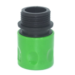 Plastic garden hose male quick connector