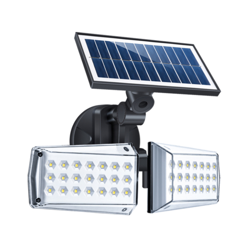 Adjustable Solar Motion Sensor Light with 2 Heads