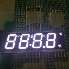 Ultra thin 4 Digit 12mm common cathode white SMD LED Display for mini oven timer