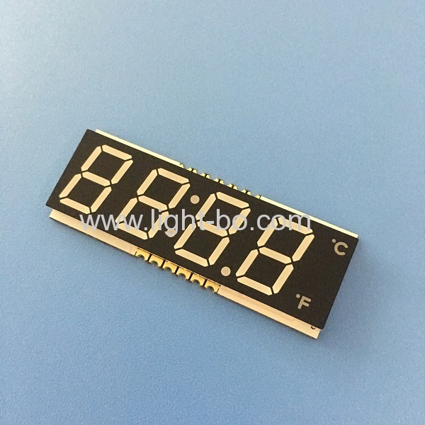 Ultra white 4 dígitos smd 7 segmentos LED display de relógio para temporizador / indicador de temperatura