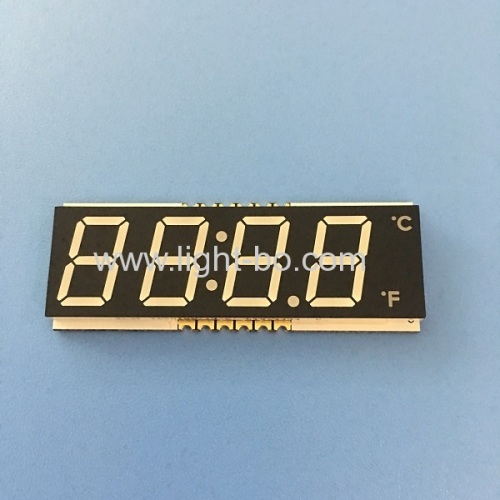 Customized ultra bright white 12mm 4 Digit 14 Segment LED Dispaly for digital timer control