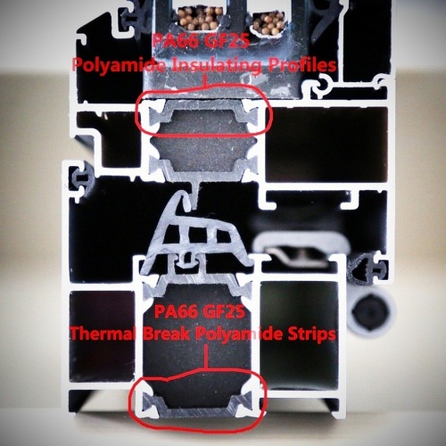 14.8mm T Shape Thermal Break Polyamide 66 Insulating Strips