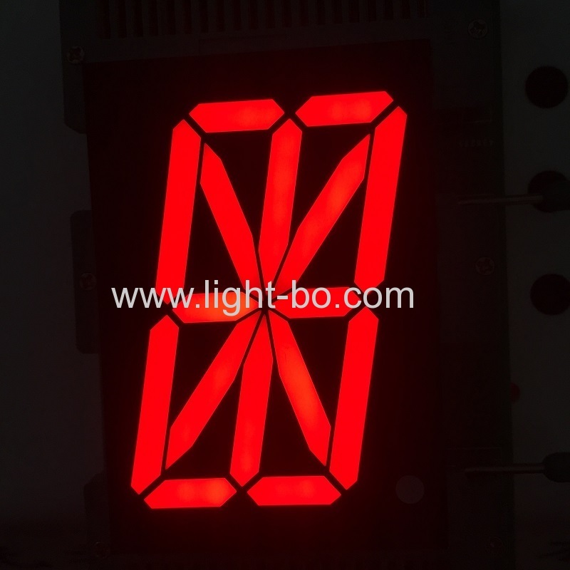 Affichage LED ultra rouge de 2,3 pouces à 16 segments pour horloge numérique/minuterie/compteur