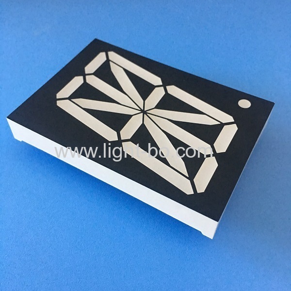 Ultra blue common cathode 2.3inch 16 segment alphanumeric led display