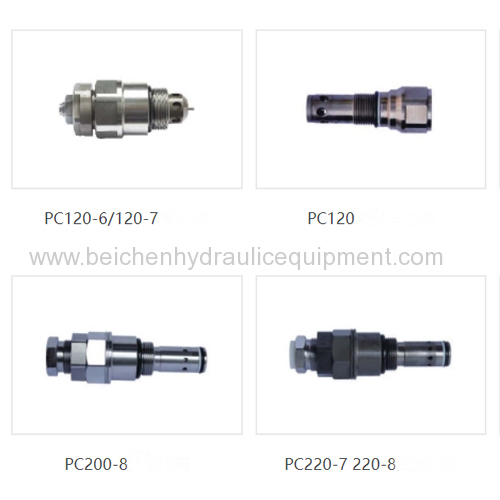 Relief valve for PC60-5/PC60-7/PC120-6/PC130-7 excavator