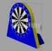 Inflatable Magnetic Dartboard with Sticky Soccer Balls