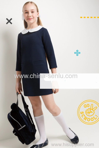 childen's girls dress with deco collar