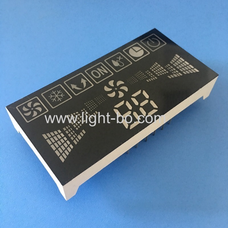 Custom design multicolour big size 7 segment led display module for air conditioner