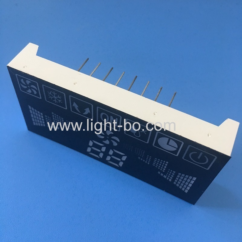 Custom design multicolour big size 7 segment led display module for air conditioner