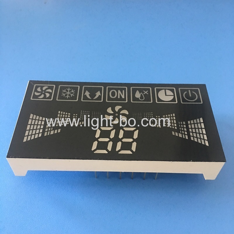 Custom design multicolour big size 7 segment led display module for air conditioner