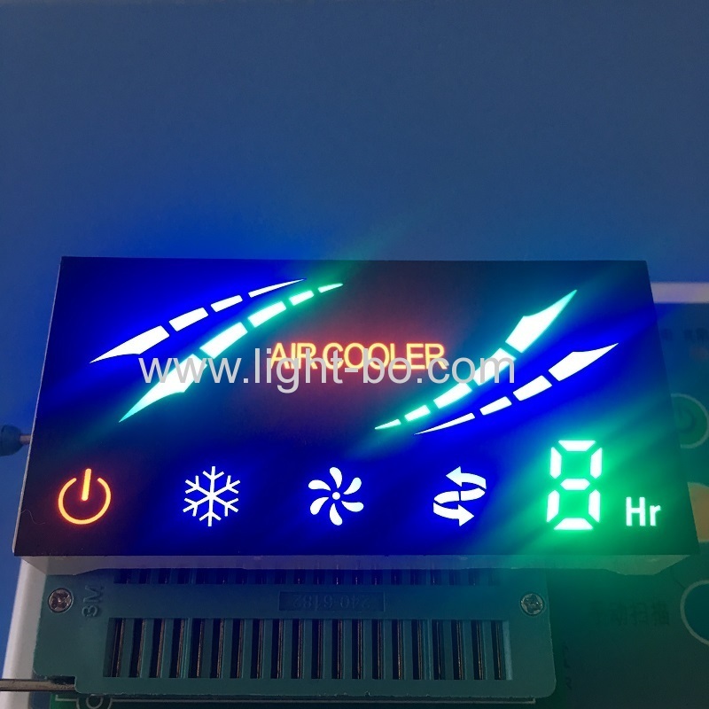 módulo de exibição led multicor design personalizado para refrigerador de ar