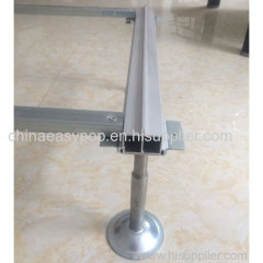 Modular Aluminum Alloy Column Track Pedestal System Up Plate: 88×48×3mm