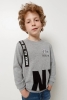 Childen's boys jumper with print of front fleece