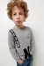 Childen's boys jumper with print of front fleece