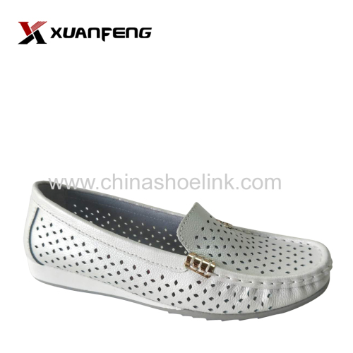 Fashion Ladies Summer Comfortable Genuine Leather Loafers