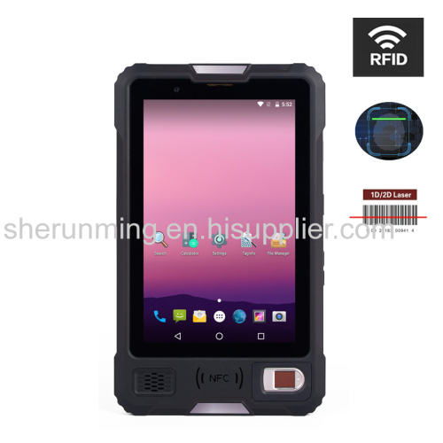 Rugged Tablet PC Android 8" Waterproof Fingerprint Reader PDA Handheld Mobile Terminal 4G LTE Phone UHF RFID Handheld