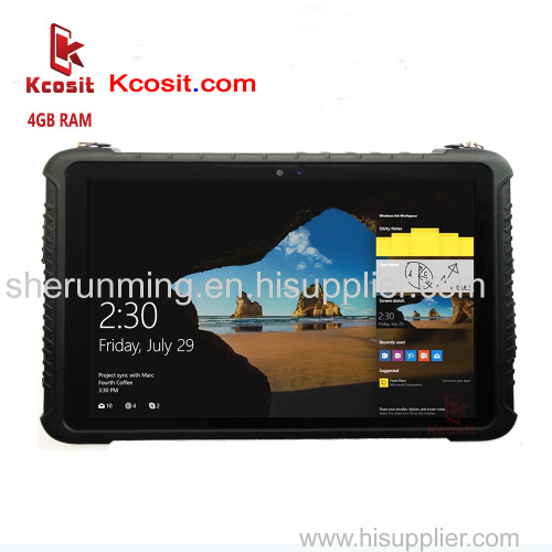 Industrial Computer Military Rugged Windows 10 Tablet PC 4GB RAM 64GB ROM IP67 Waterproof 10.1" GPS 2D Barcode Reader