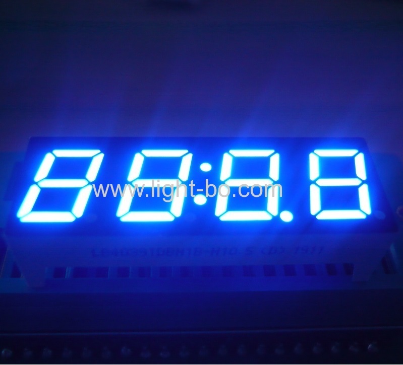 High bright blue 0.39" 4 Digit 7 Segment LED Clock display for home appliances