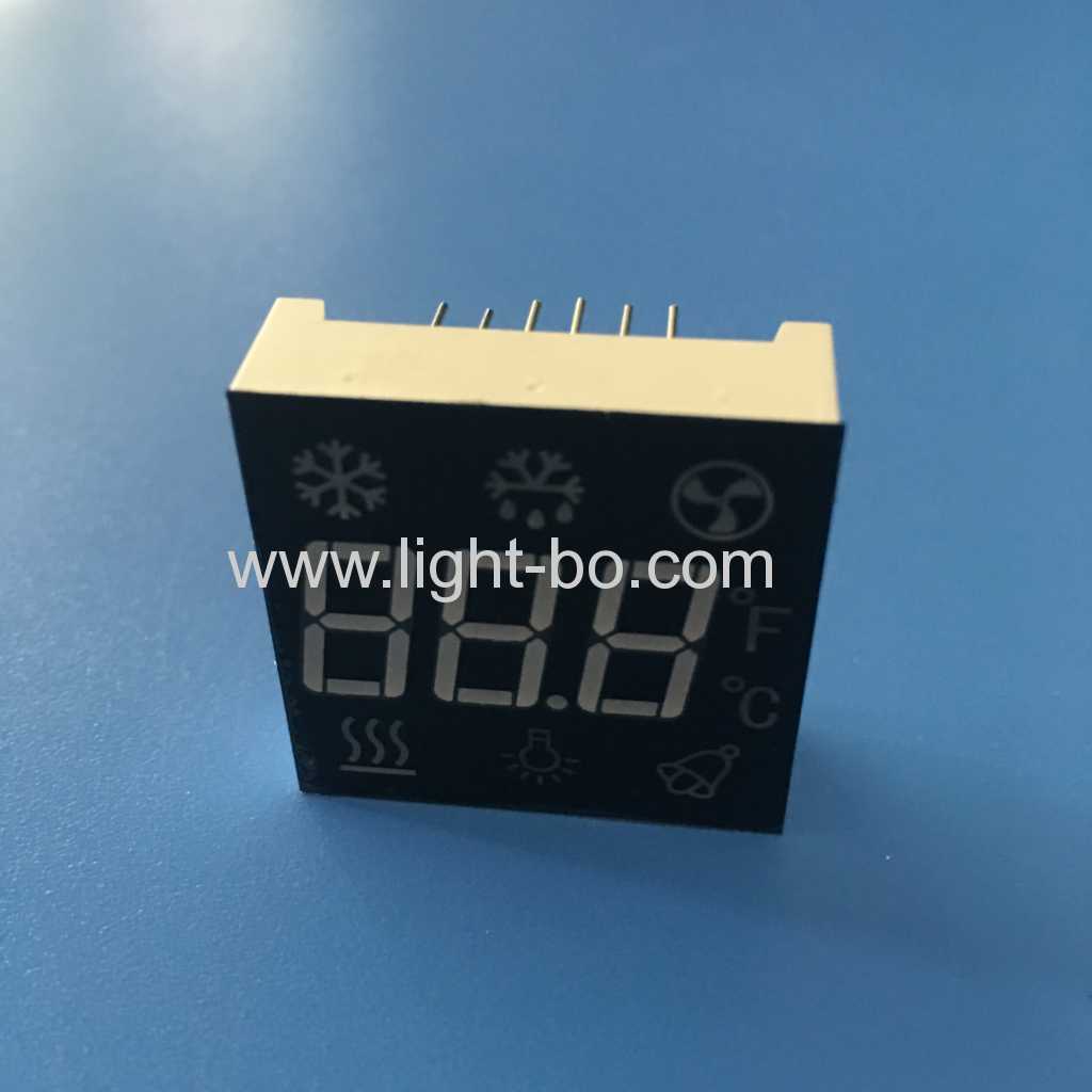 Customized super bright red triple Digit 7 Segment LED Display for refrigerator controller