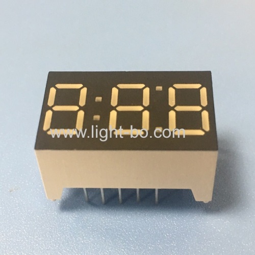 Super bright red 0.36 Triple digit 7 segment led display common cathode for home appliances