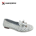 Factory Price Multicolor Fashion Women Casual Slip-on Flat Leather Shoes