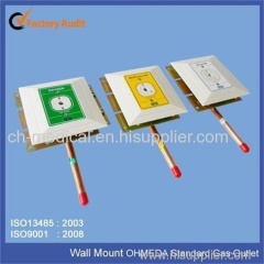 Diss standard medical gas outlets oxygen