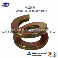 Factory Price Sales Double Coil Fe6 Lock Spring Washer for Railway Fastening