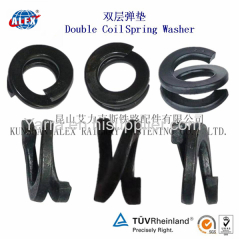 Factory Price Sales Double Coil Fe6 Lock Spring Washer for Railway Fastening