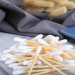 Double headed bamboo stick cotton buds cleaning swabs