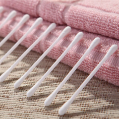 Top Quality Ear Cleaning Round Head Plastic Stick Cotton Bud