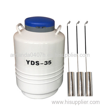 35L 125mm Large Diameter biologic liquid nitrogen container tank price