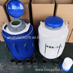 35L 125mm Large Diameter biologic liquid nitrogen container tank price