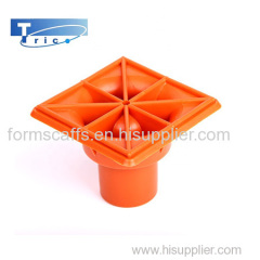 Building material plastic fittings for rebar square safety end cap