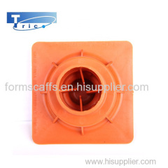 Building material plastic fittings for rebar square safety end cap