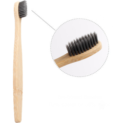 Hotel Supplies Biodegradable Eco-Friendly Natural Charcoal Tooth Soft BPA Free Bristles Bamboo Toothbrush