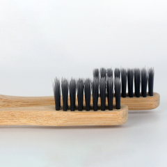 natural bamboo handle charcoal biodegradable toothbrush