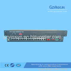 Fiber optic 1+1 protection multiplexer