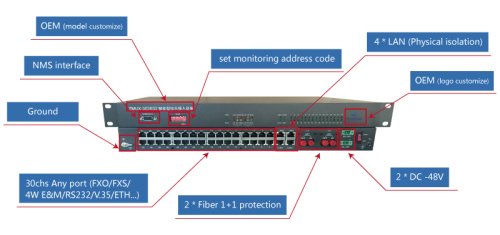 Fiber optic 1+1 protection multiplexer