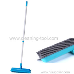 TPR Broom Rubber Floor Brush Pet Hair Removal Sweeper