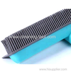 TPR Broom Rubber Floor Brush Pet Hair Removal Sweeper