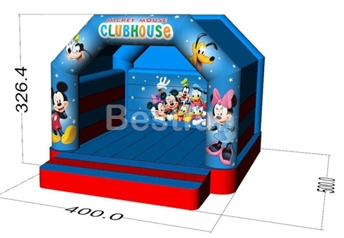 Inflatable mickey mouse fun bounce house