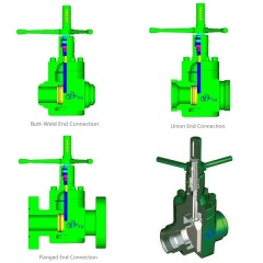 API 6A Demco Mud Gate Valve with Flanged or Hammer Union End Connection