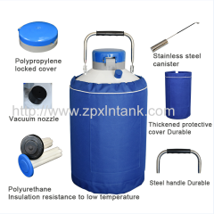 60L aluminum alloy cryogenic liquid nitrogen tank