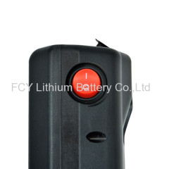 Black plastic case ebike battery pack