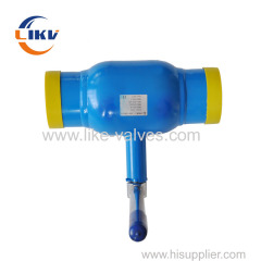 Fully welded ball valve