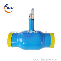 Fully welded ball valve