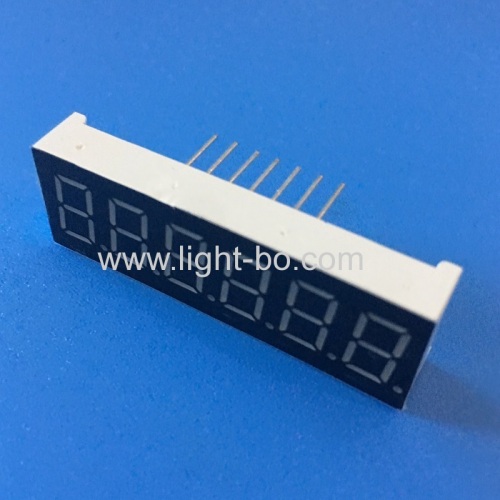 Super bright red 0.36 6 Digits common cathode 7 Segment LED Dispaly for instrument panel