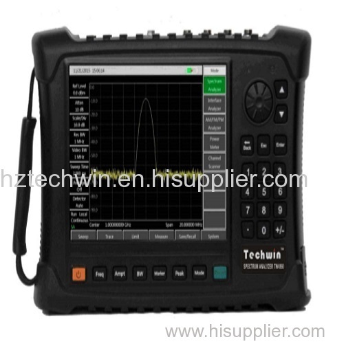 Techwin Portable Spectrum Anlayzer for Broadband Spectrum Monitoring Interference Recogtion